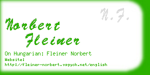 norbert fleiner business card